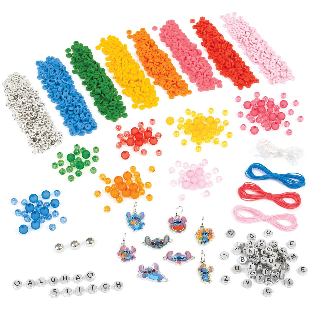 Make It Real Disney Stitch Craft Along Storybook & DIY Jewelry Kit - 1865-Piece Set