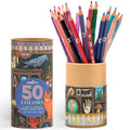 eeBoo Piece & Love Alchemist’s Cabinet Double-Sided Colored Pencils - 25pc, 50 Colors