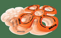 Goliath Sports Aeroflyt Ryzr Orange - Acrobatic Flying Disc