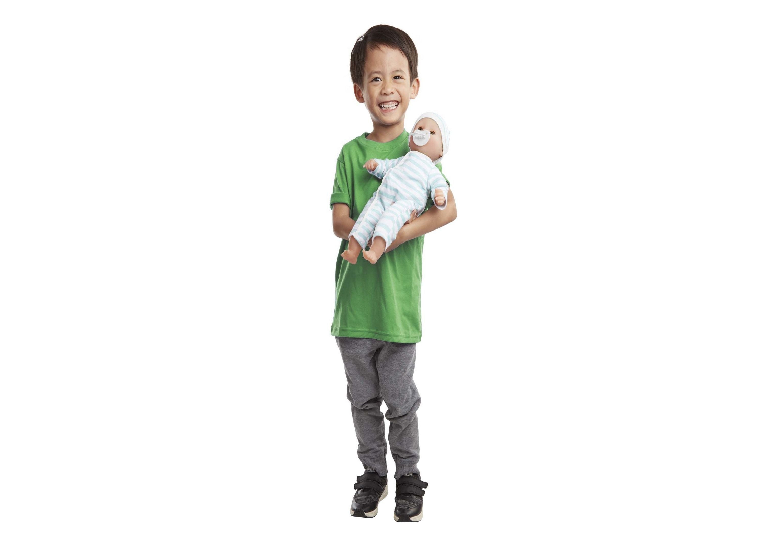 Melissa & Doug Mine to Love Luke & Lucy 15-Inch Twin Baby Dolls with Rompers