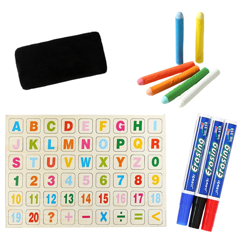 Easy Playhouse Creative Explorer Wooden Table Top Easel for Kids, Age 3+