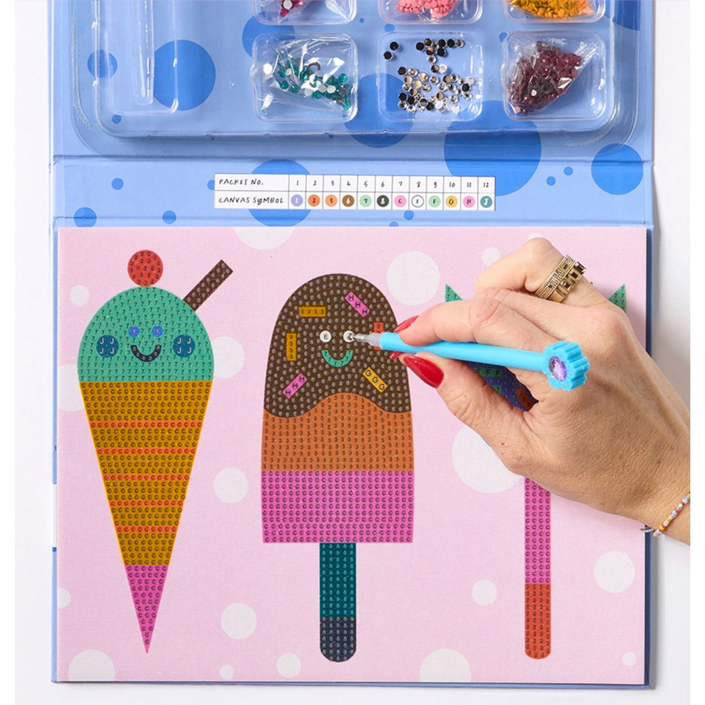 Journey Of Something Sparkle Art Ice Cream Crystal Craft Kit - Over 2,000 Pieces