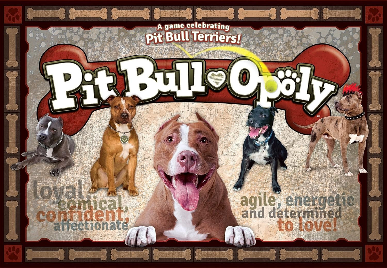 Pit Bull-Opoly Board Game by Late for the Sky