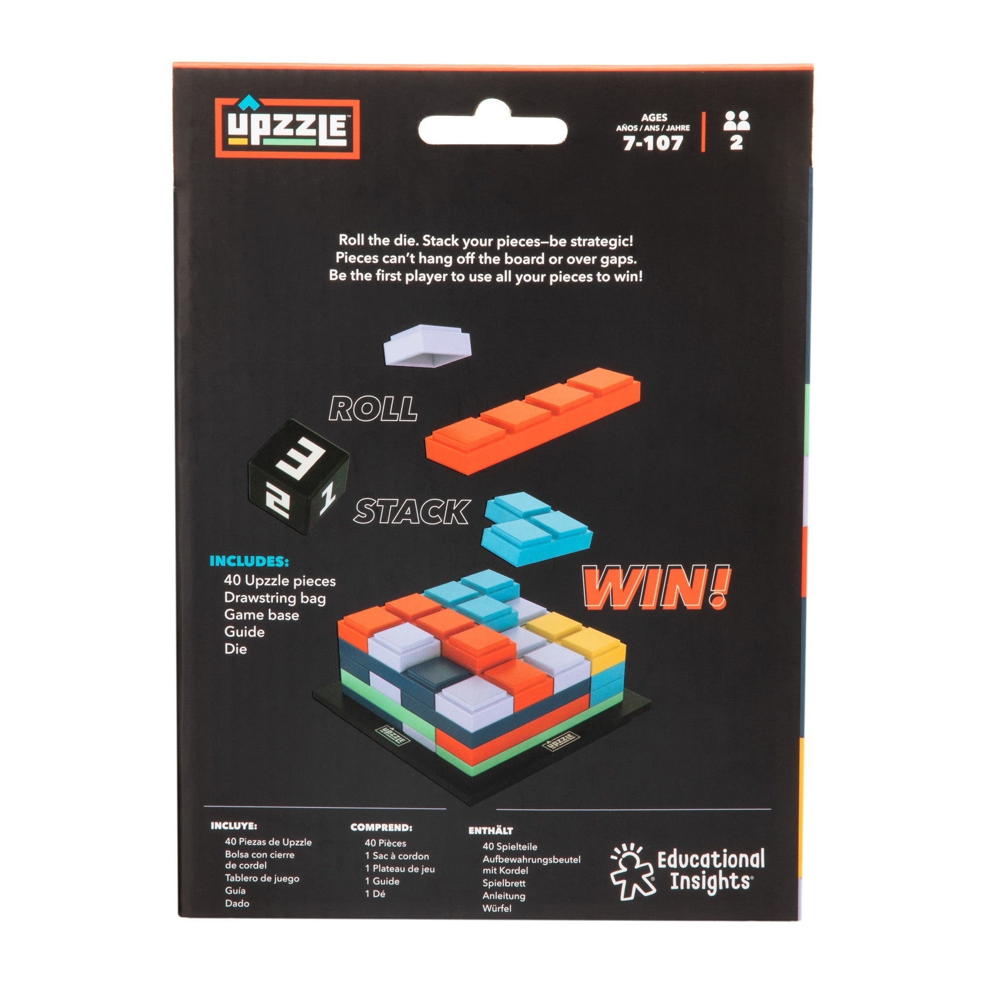 Educational Insights Upzzle Strategic Stacking Puzzle Game