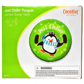 CocoNut Outdoor Inflatable Just Chillin' Green Penguin 32" Junior Snow Tube