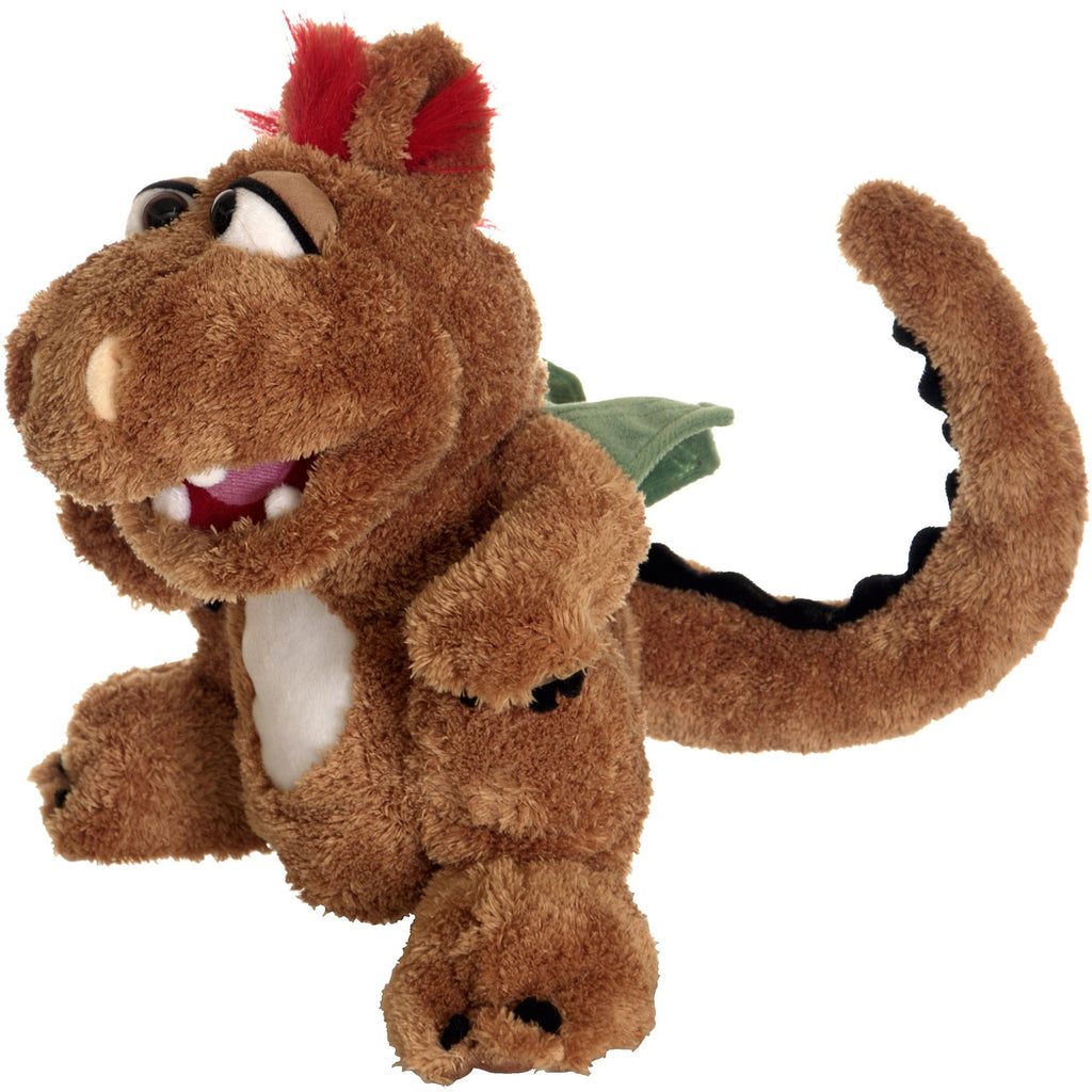 Living Puppets Ollie The Brown Dragon 14" Plush Hand Puppet