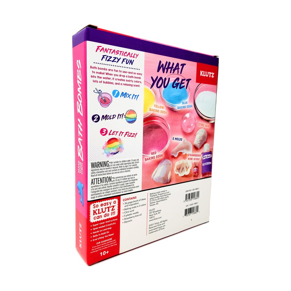 Klutz DIY Bath Bomb Creation Kit - Colorful Fizzing Bath Bombs