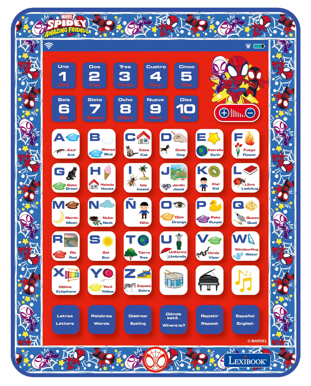 Spider-Man Bilingual Educational Tablet for Kids