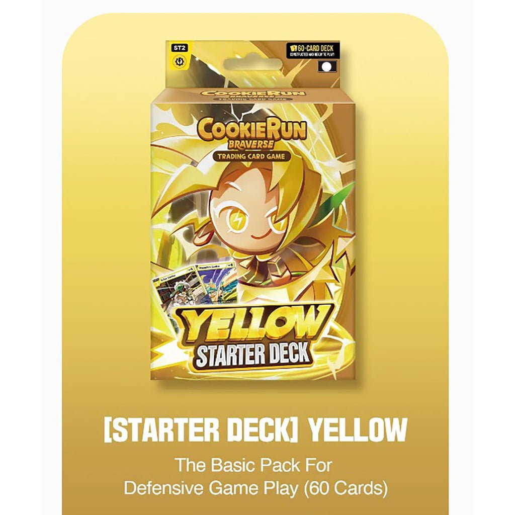 CookieRun: Braverse Trading Card Game Starter Deck 60-Card Defensive Deck-Building Set