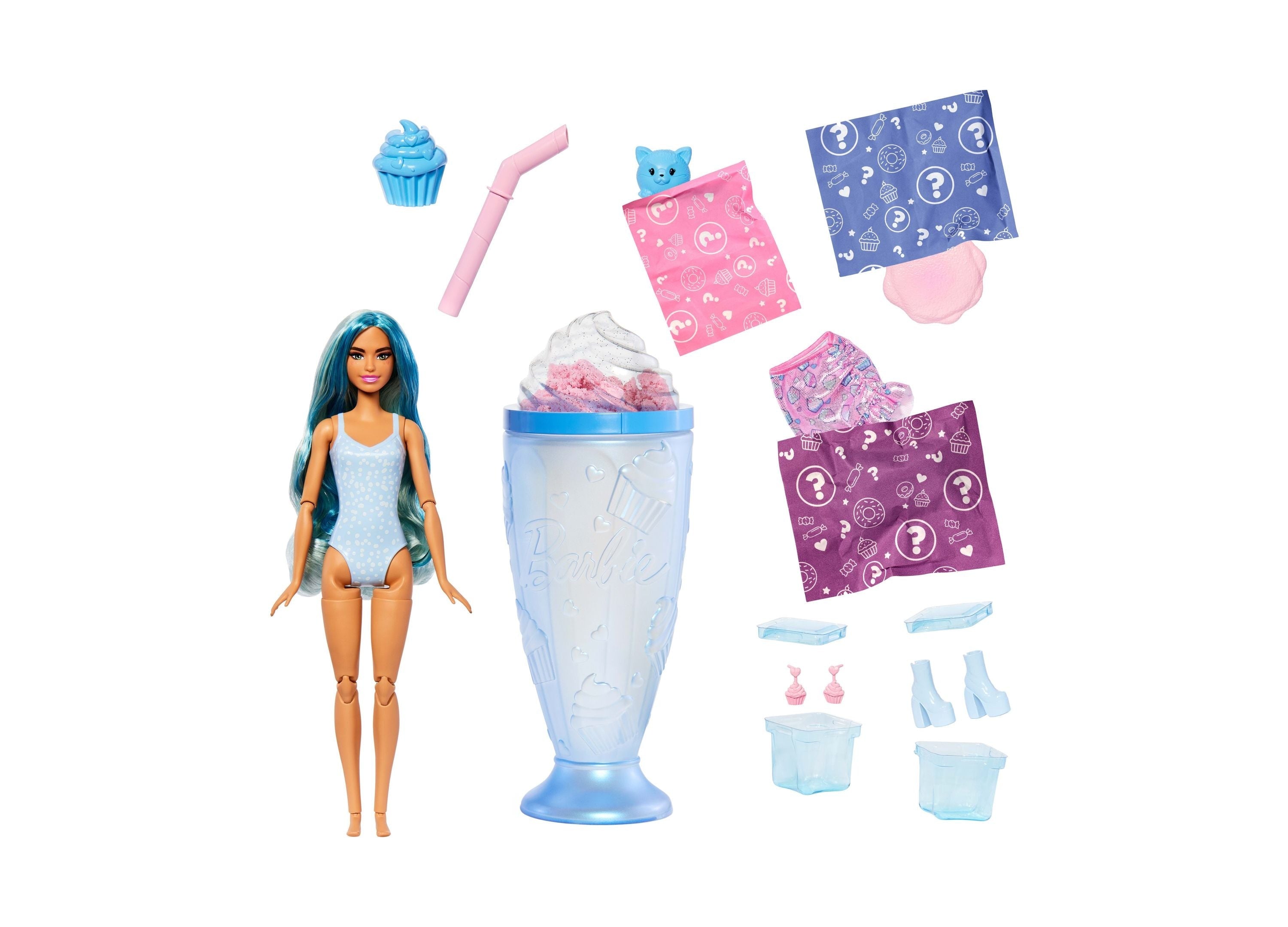 Barbie Pop Reveal Sweet Treat Series Doll And Accessories Set With 8 Surprises