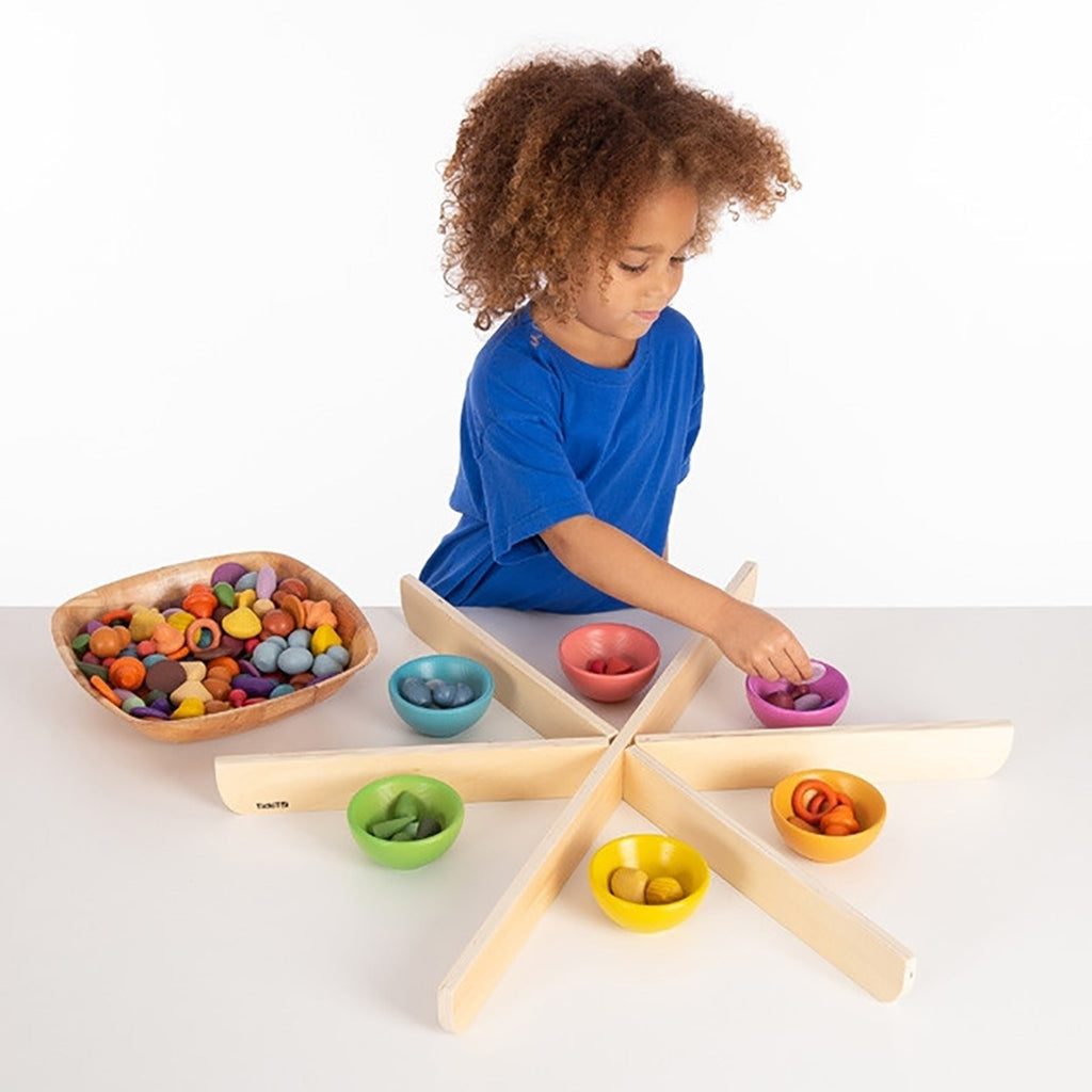 TickiT Wooden Discovery Dividers - Birch Plywood Playtime Circle