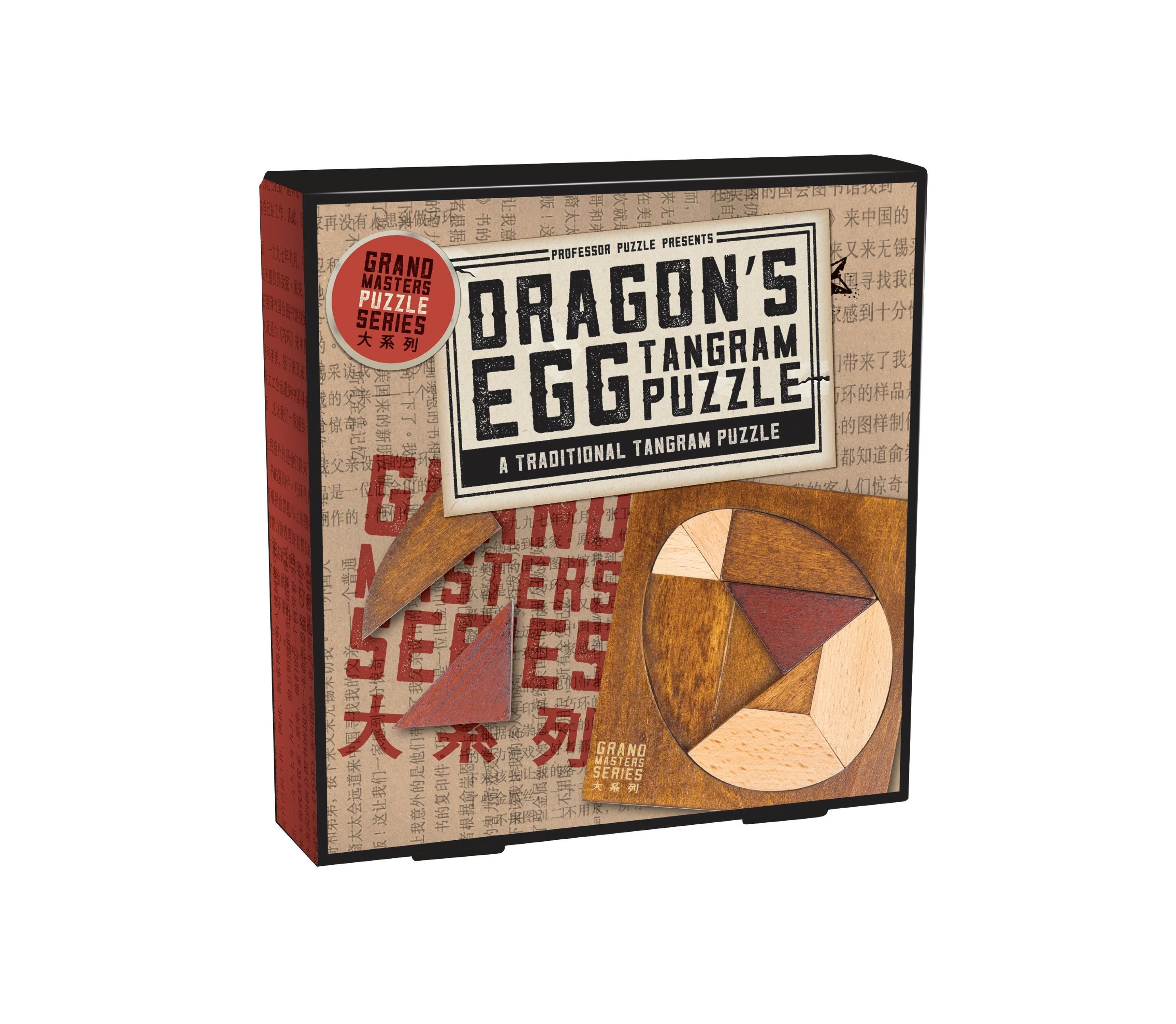 Professor Puzzle Grand Masters Dragons Egg Wooden Tangram Puzzle