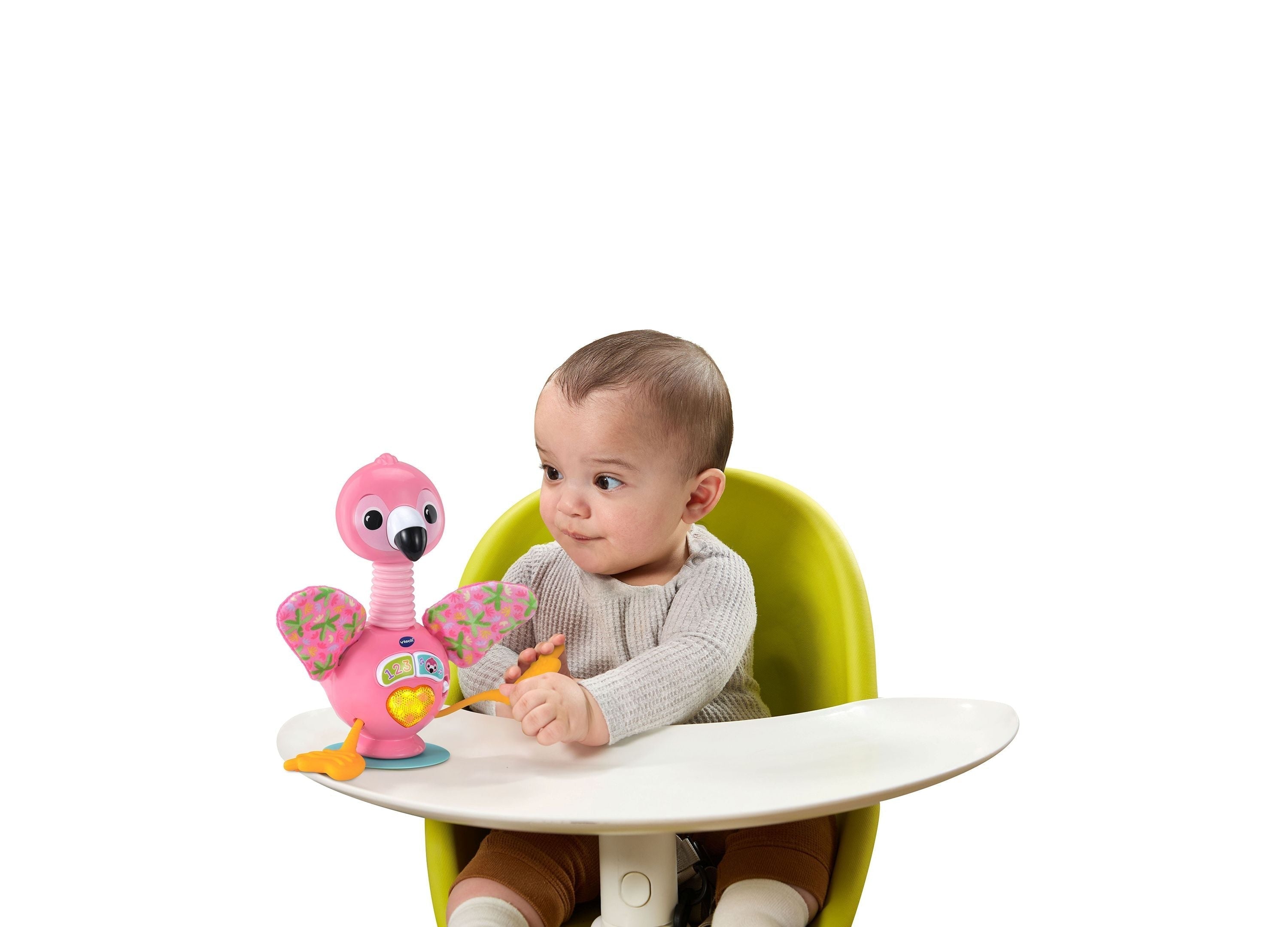 VTech Baby Bounce & Bobble Flamingo With Suction Base