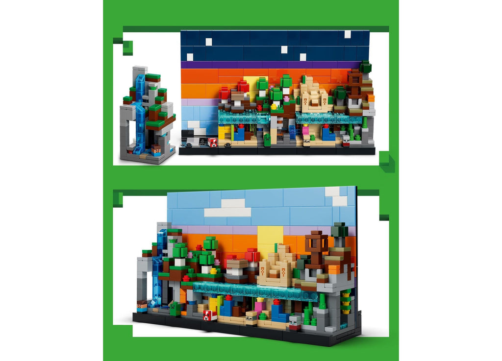 LEGO Minecraft Mini Biomes Set 21589 - 797 Pieces of Creative Play