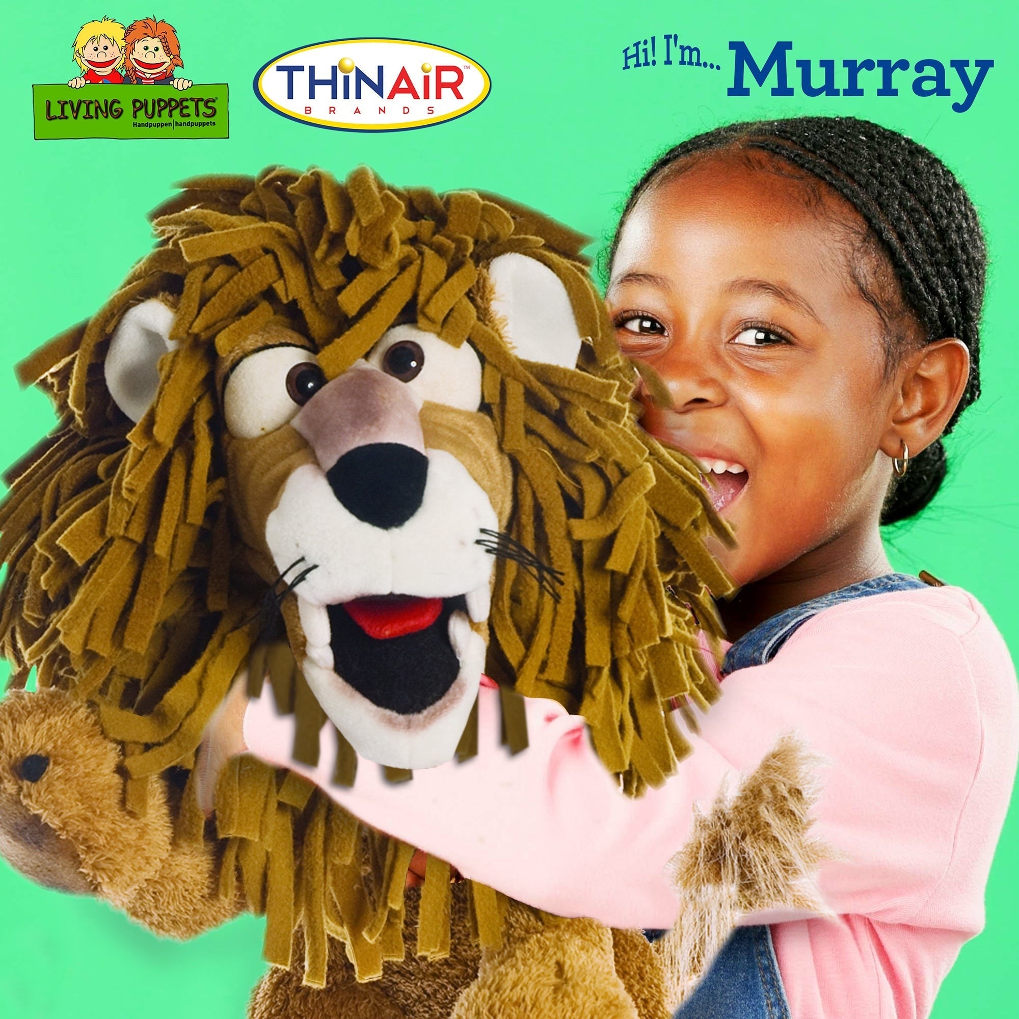 Living Puppets Handmade Murray The Lion Plush Hand Puppet - Soft Play Companion For Kids 3+