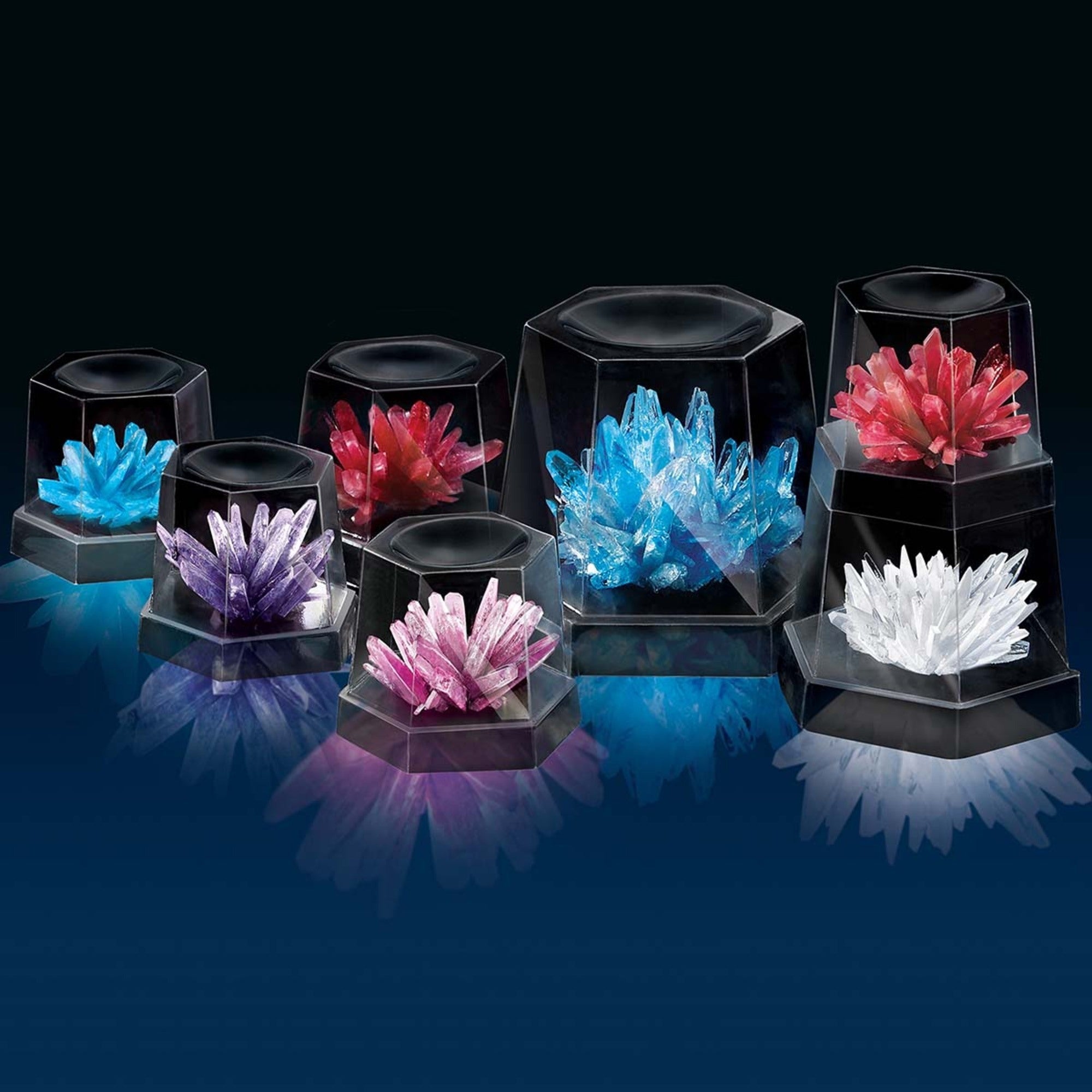 4M Crystal Growing Experimental Kit - Grow 7 Colorful Crystals STEM Craft