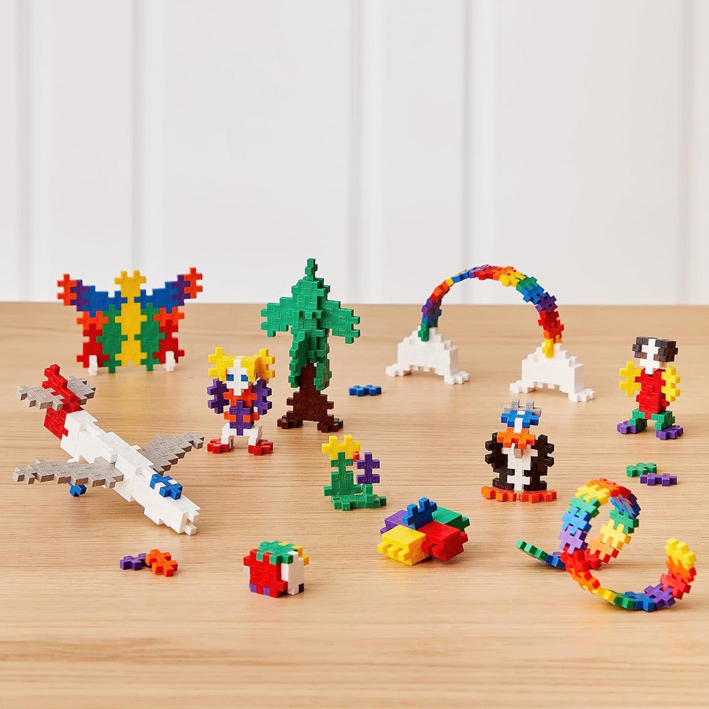 Plus-Plus Super Tube - 500 Piece Basic Color Mix - Creative Building Toy for Kids