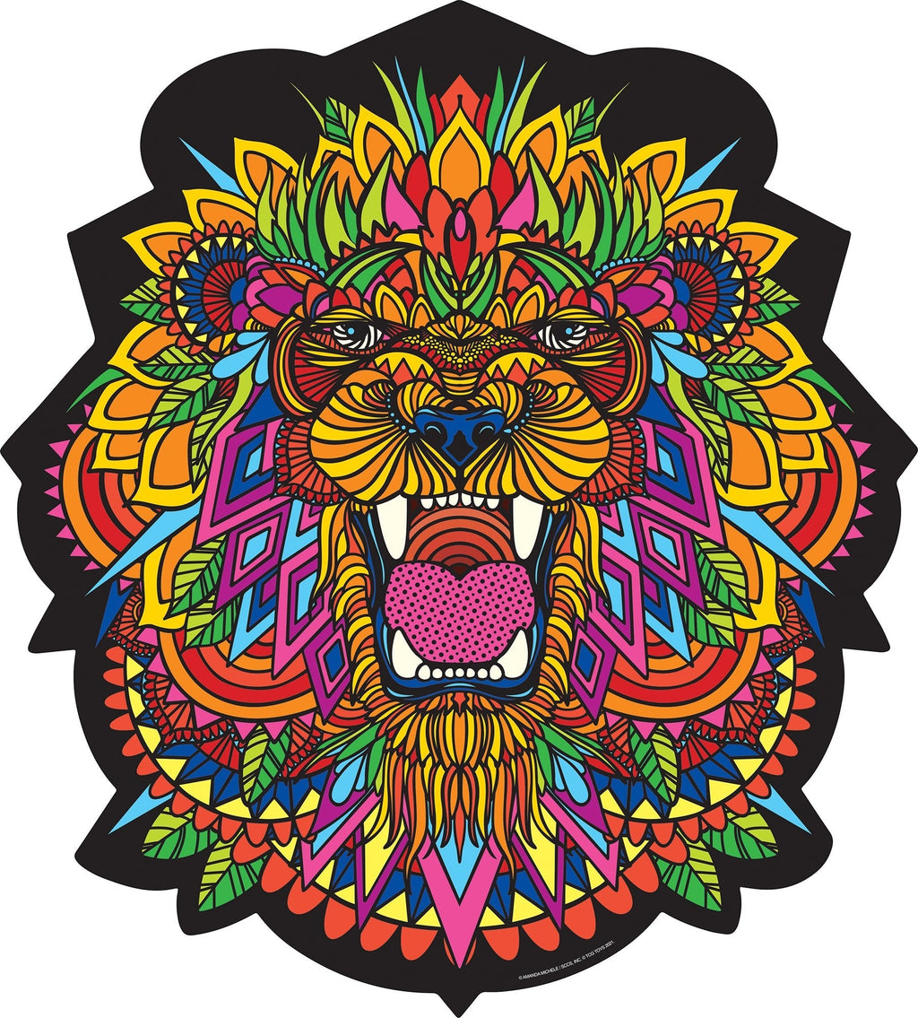 Vibrant Lion-Shaped Jigsaw Puzzle - 300 pc