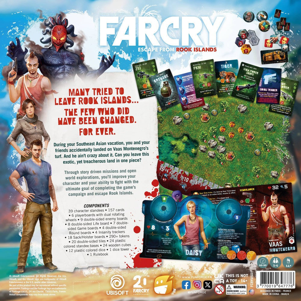 Funforge Far Cry: Escape from Rook Islands - Strategy Board Game for 1-4 Players