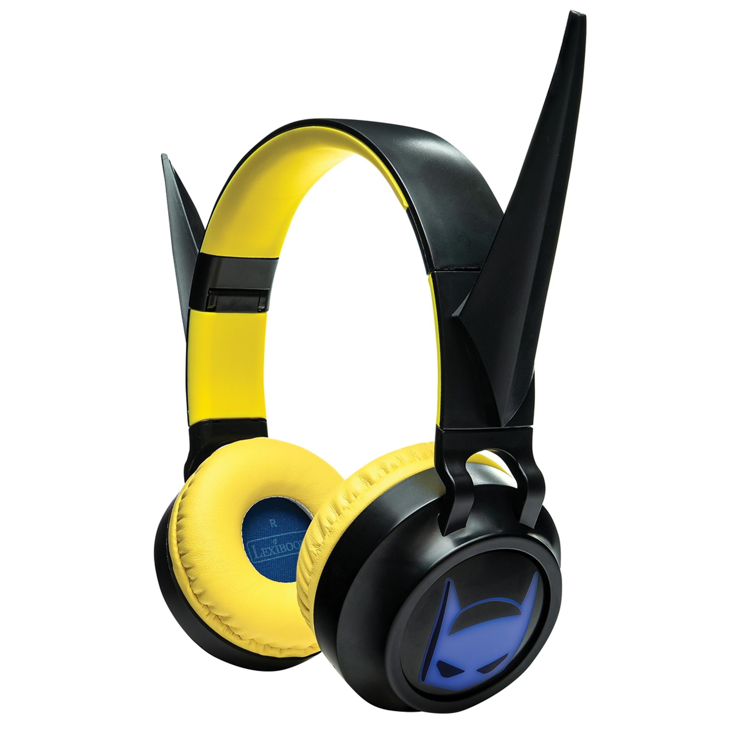 Batman-Themed Foldable Bluetooth & Wired Headphones - Volume Safe