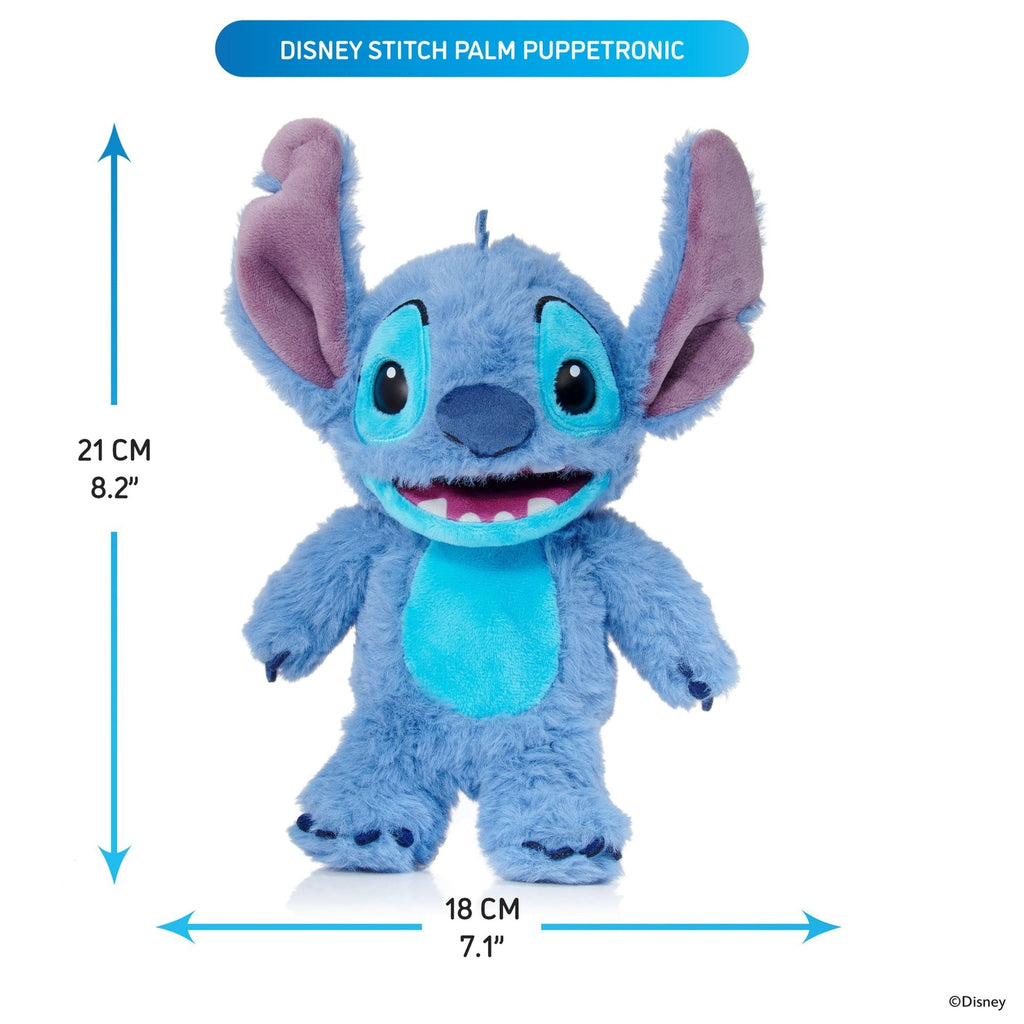 WOW! Stuff Disney Stitch Palm Puppetronic Interactive Plush With 40+ Sounds And Actions