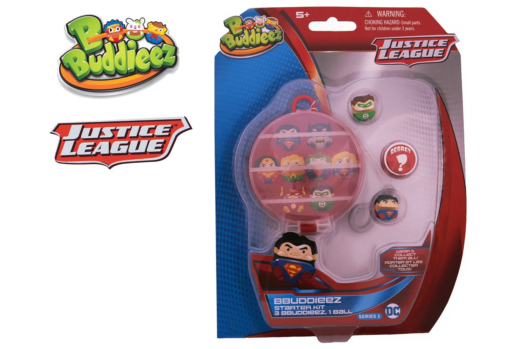 Bbuddieez DC Justice Ball Kit with 3 Characters
