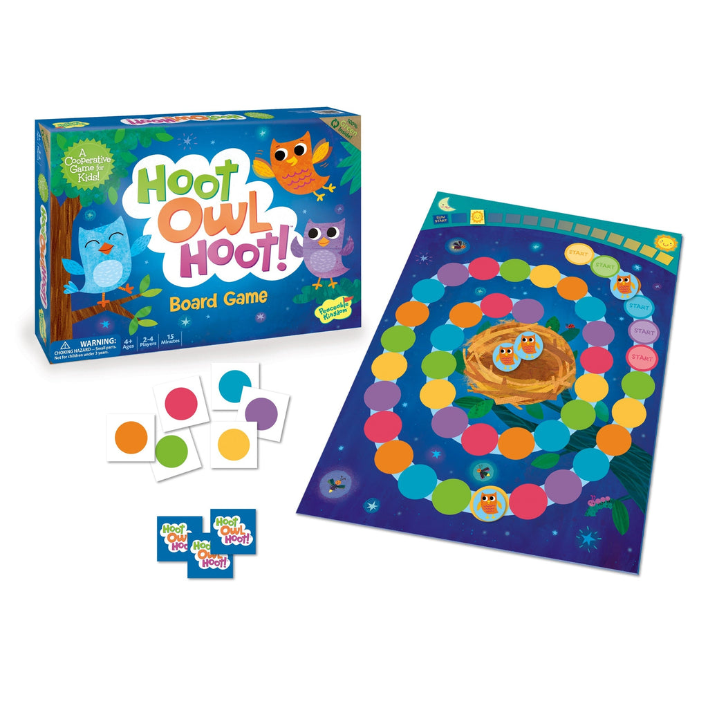 Hoot Owl Hoot Cooperative Color-Matching Board Game