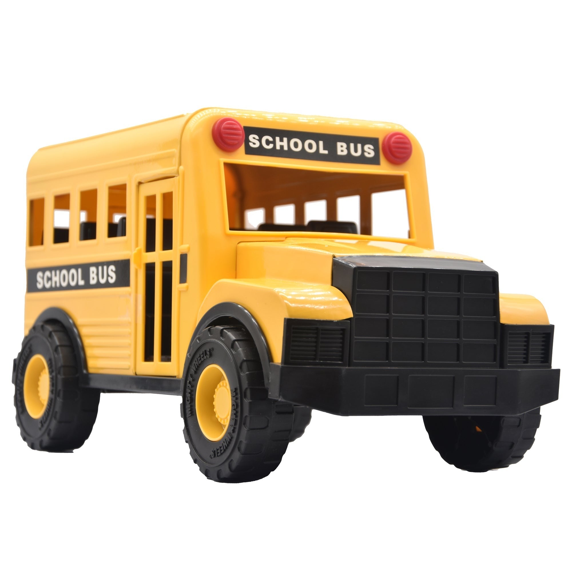 Mighty Wheels 16" Yellow School Bus with Interactive Doors