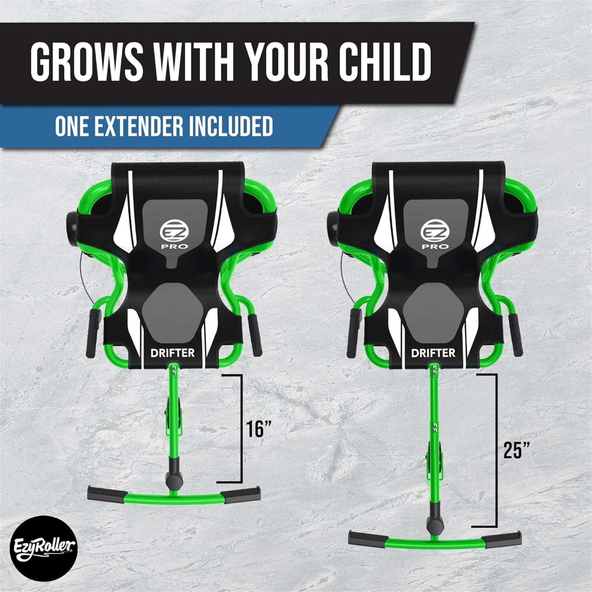 EzyRoller Drifter Pro X Pedal-Free Ride-On With Drifting Mechanism And Hand Brakes