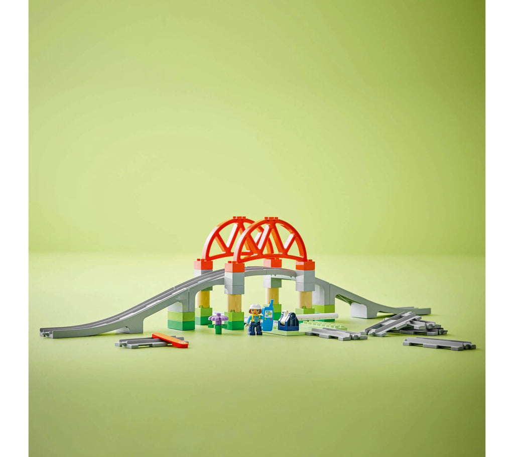 LEGO DUPLO Town 42-Piece Train Bridge and Tracks Set 10426