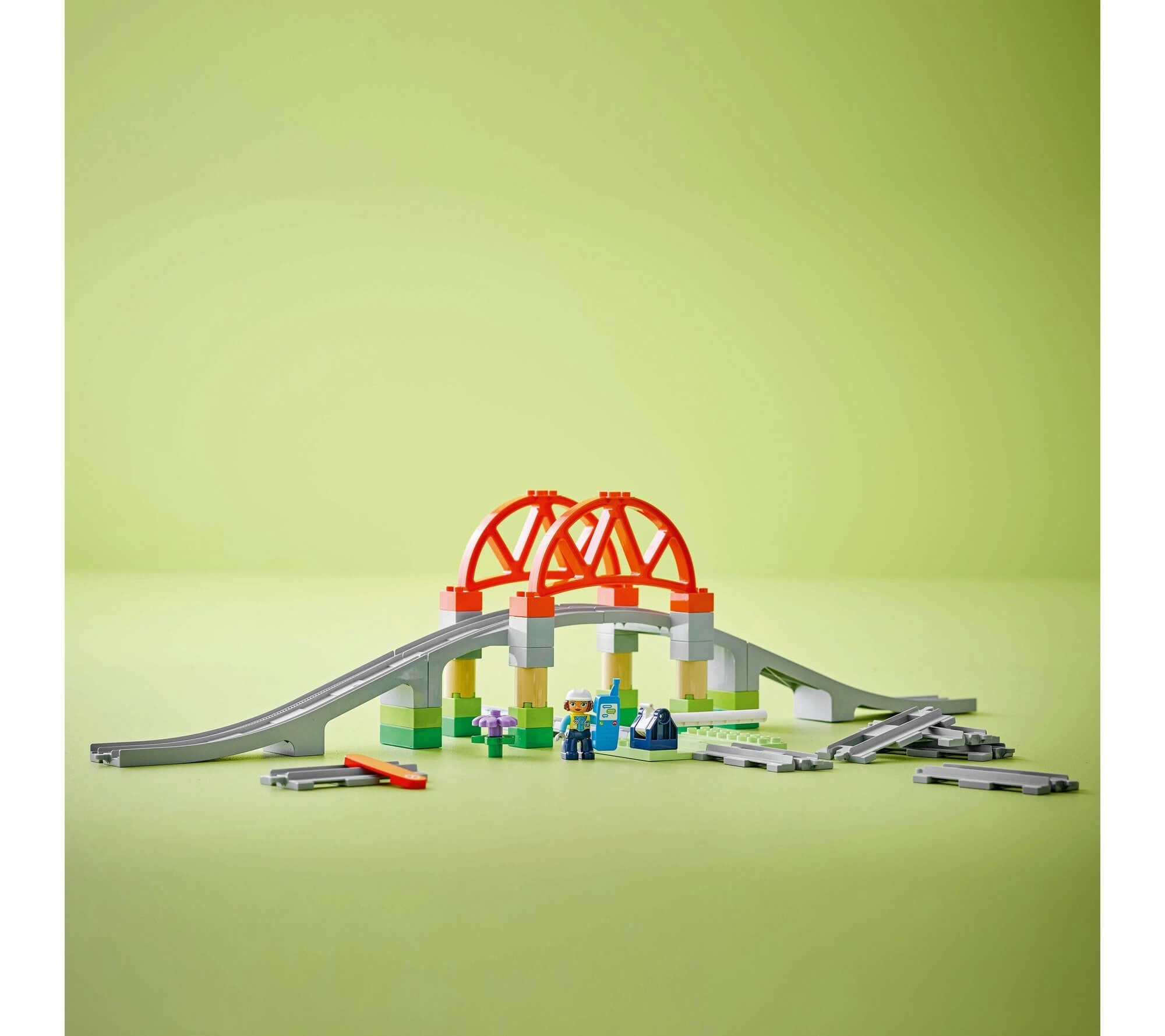 LEGO DUPLO Town 42-Piece Train Bridge and Tracks Set 10426