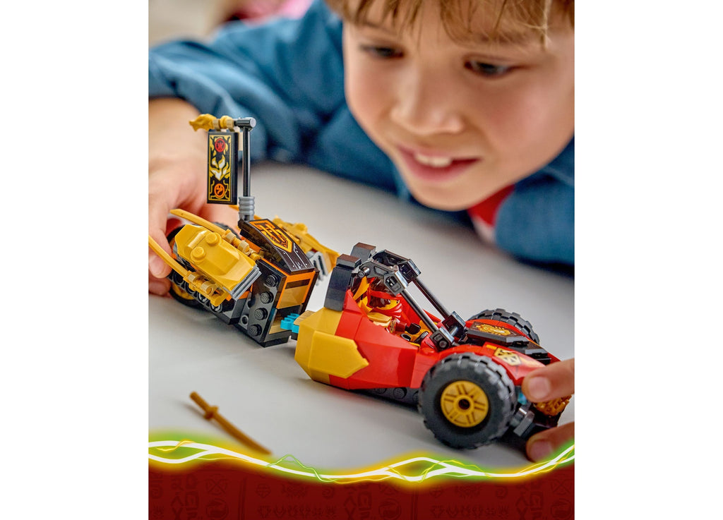 LEGO NINJAGO Kai and Cole's Combiner Vehicles 394-Piece Building Set