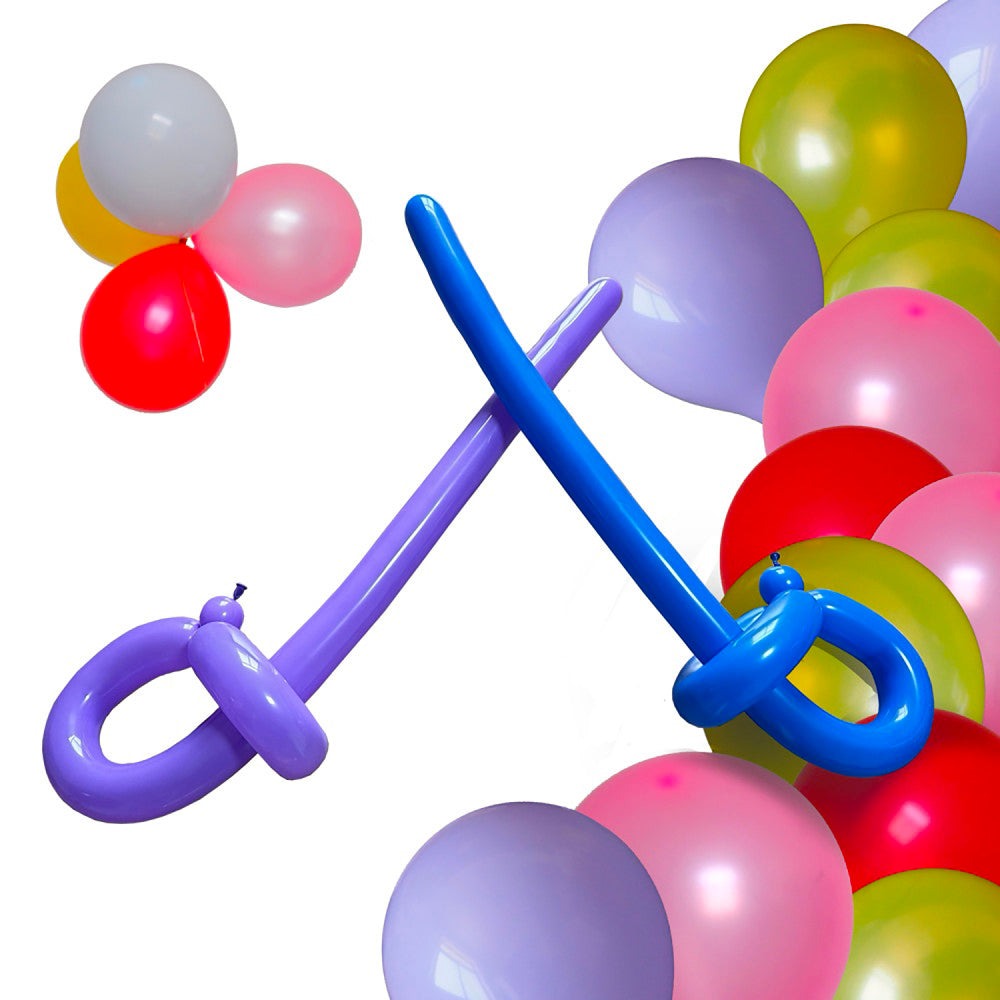Trimate Party-Fun 100-Pack Balloons with Double Action Pump