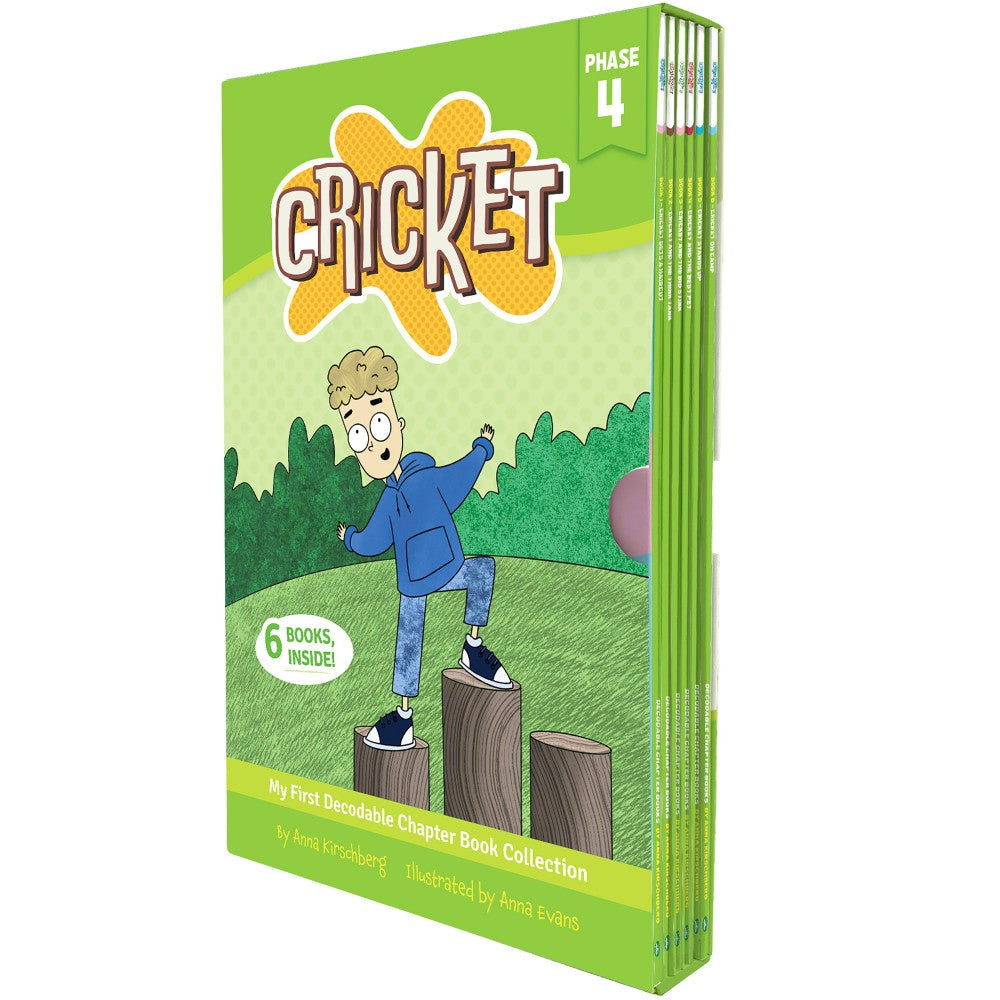 Junior Learning Cricket the Kid - Decodable Chapter Books - Multicolor Boxed Set