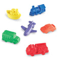 Learning Resources Mini Motors Counters - Colorful Vehicle Shapes - Set of 72