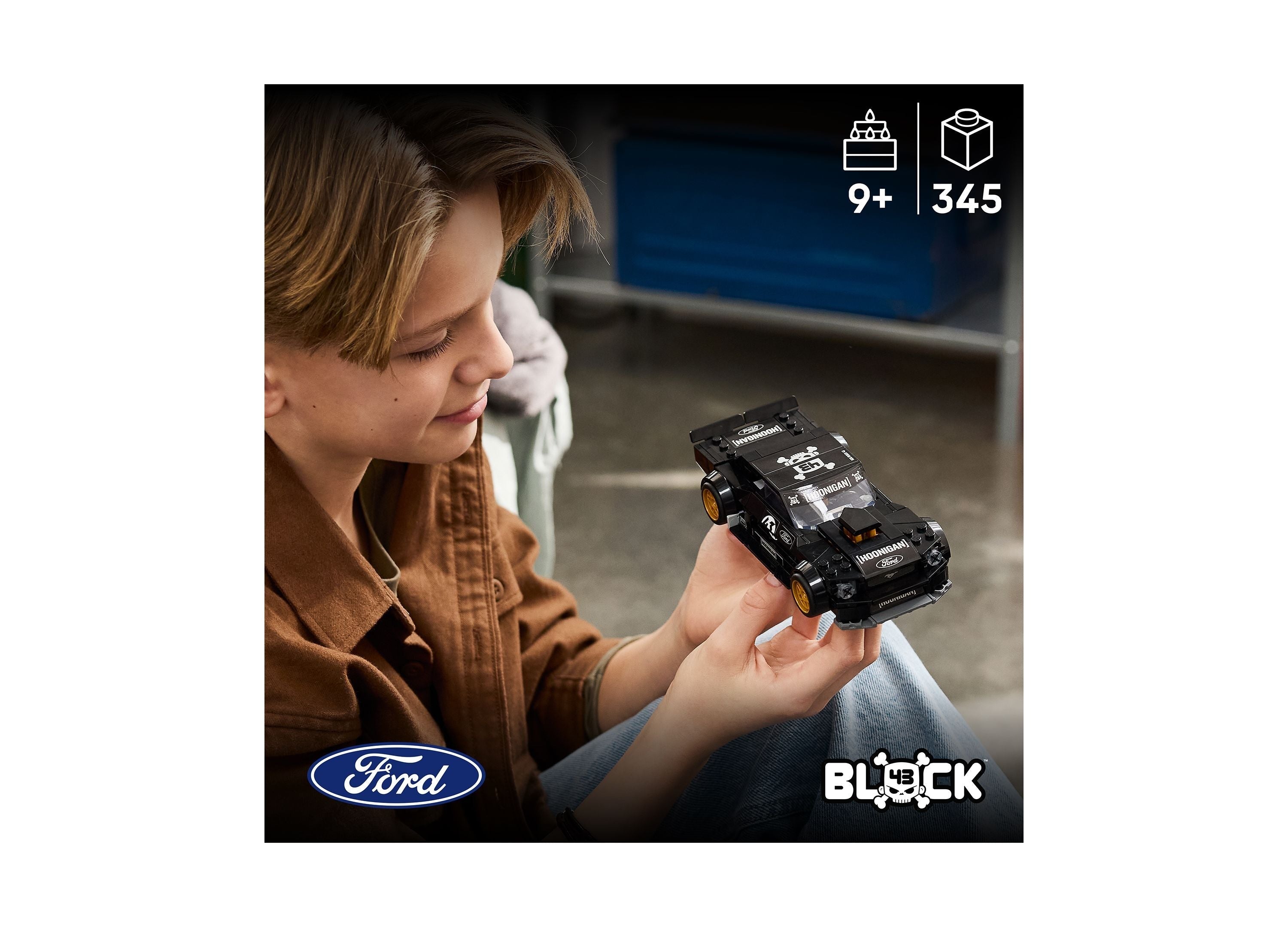 LEGO Speed Champions Ken Block's '65 Ford Mustang Hoonicorn V1 345-Piece Building Set