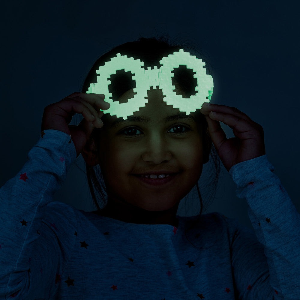 Plus-Plus Super Tube - Glow in the Dark Mix - 500 Pieces for Kids Ages 5+