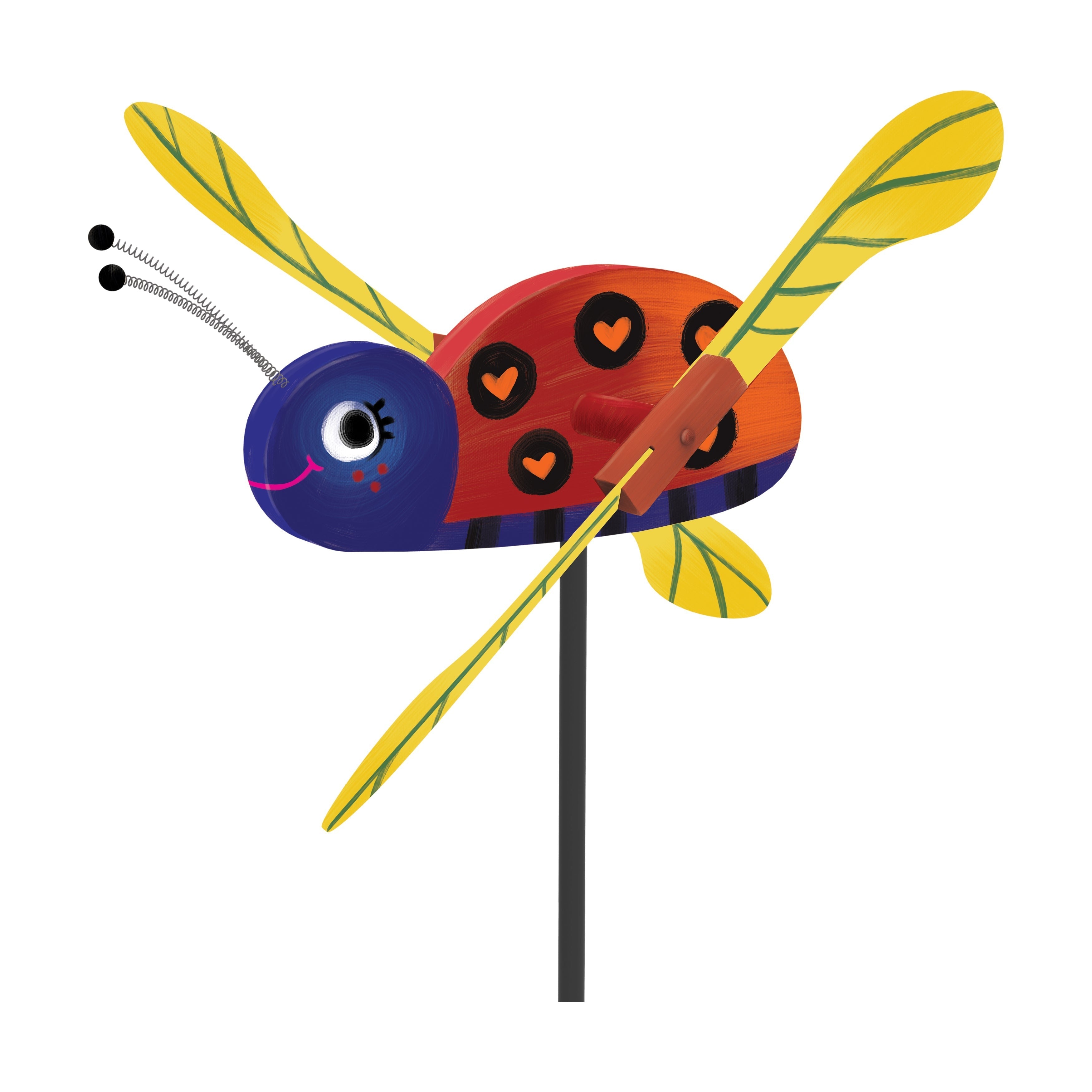 DIY Ladybug Wind Spinner Craft Kit - Create & Paint Your Garden Ornament