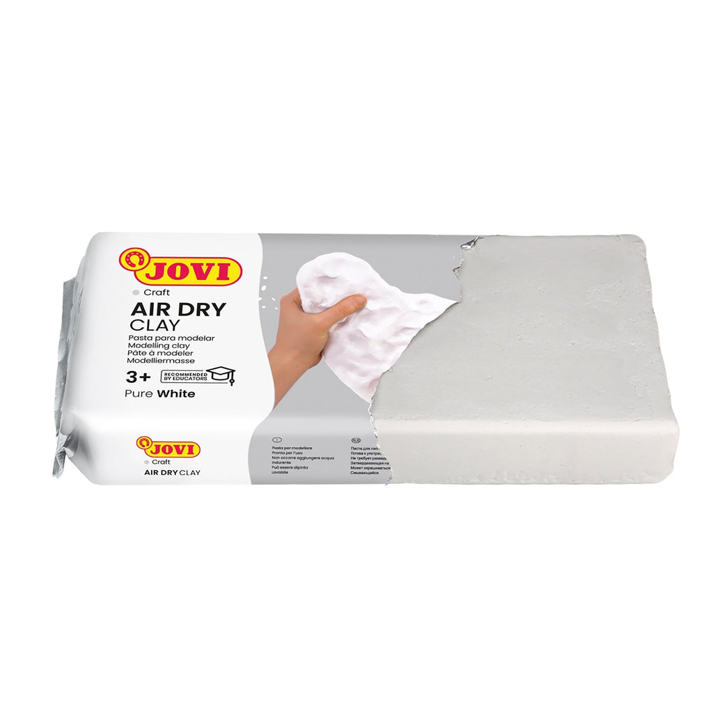 JOVI No-Bake Craft Air Dry Clay, White, 2.2lb Bar, 2-Pack