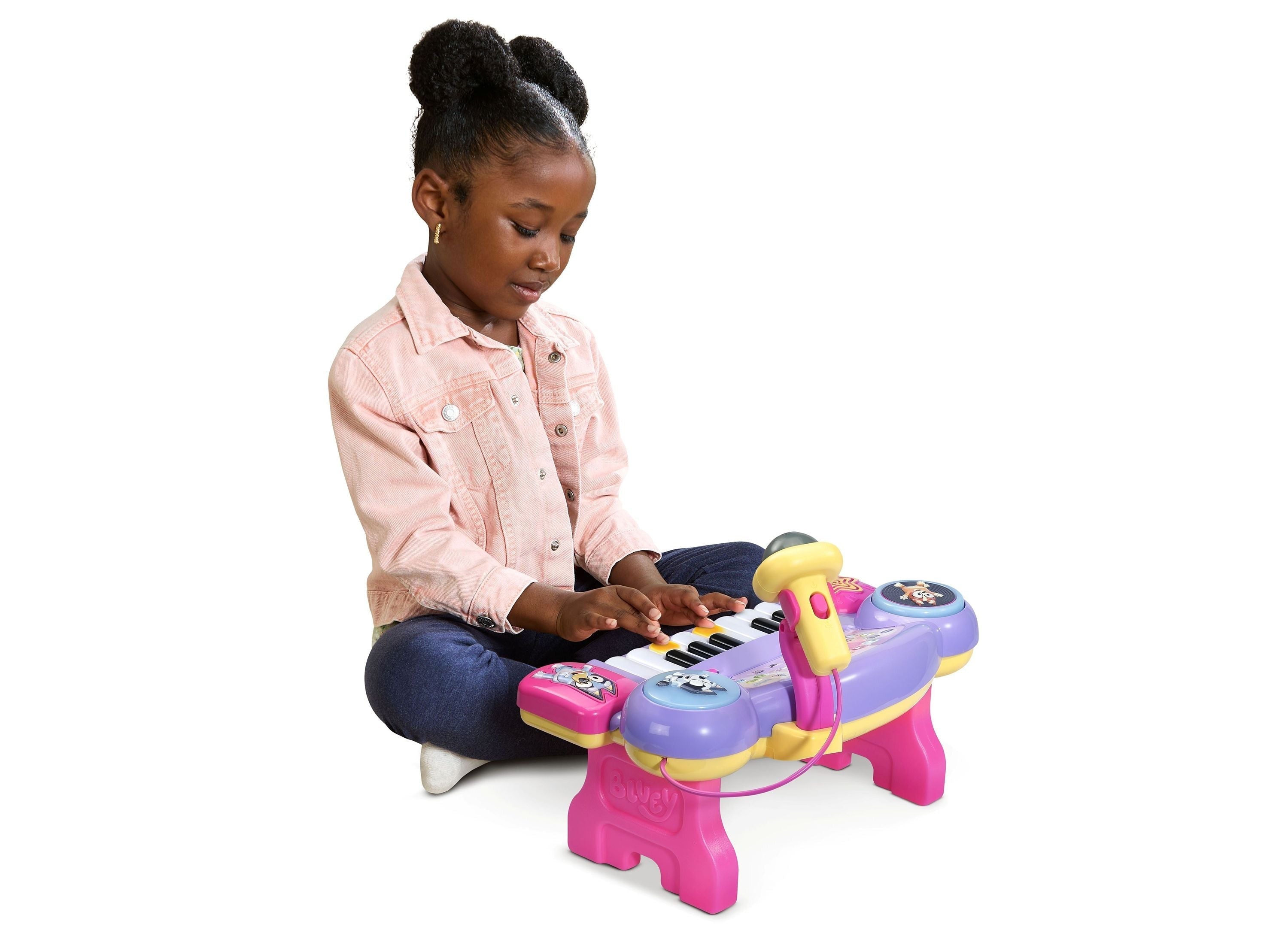 Bluey Sing-Along Keyboard With Microphone And Light-Up Keys