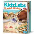 4M KidzLabs Crystal Mining Excavation Kit With 8 Hidden Crystals And Display Case