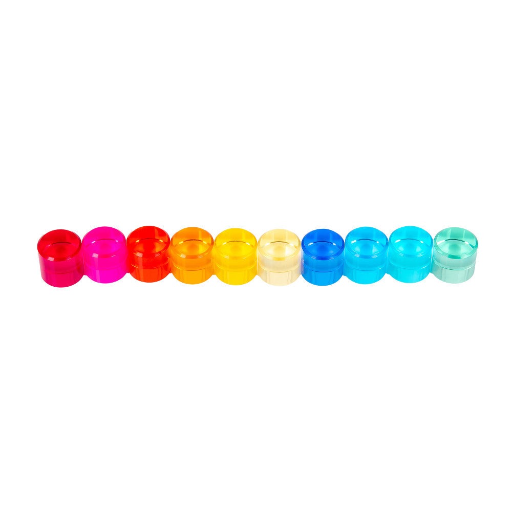 TickiT Gem Circles – Colorful Acrylic Stacking Toys