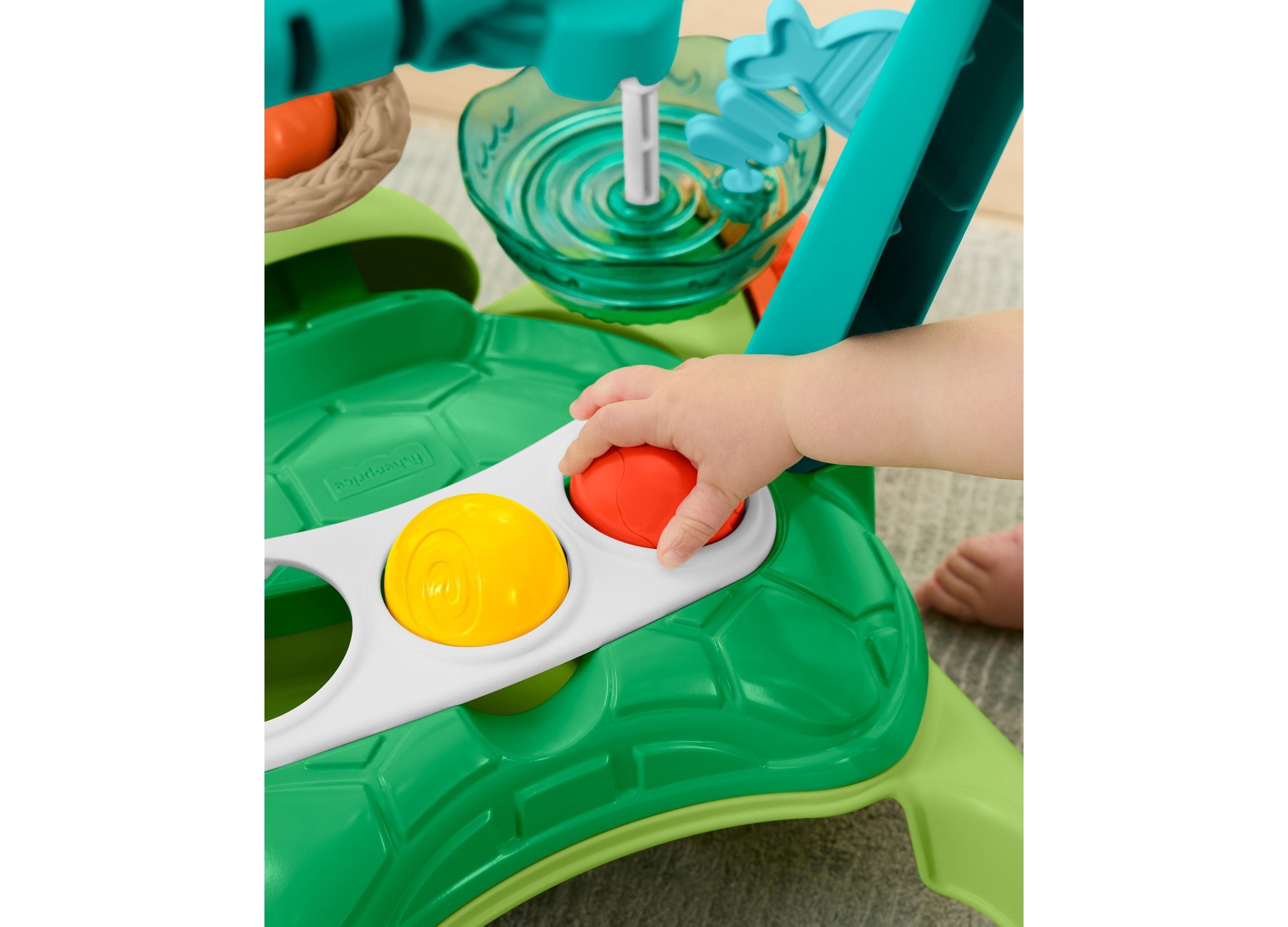 Fisher-Price Moves With You Turtle Walker With 5 Balls Push Toy