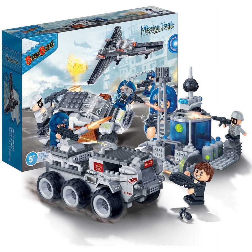 Banbao Mission Eagle 328-Piece Combat Truck and Tower Playset