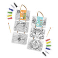 Art 101 DIY Canvas Art Set - Dual Pack with Acrylic Paints & Brushes