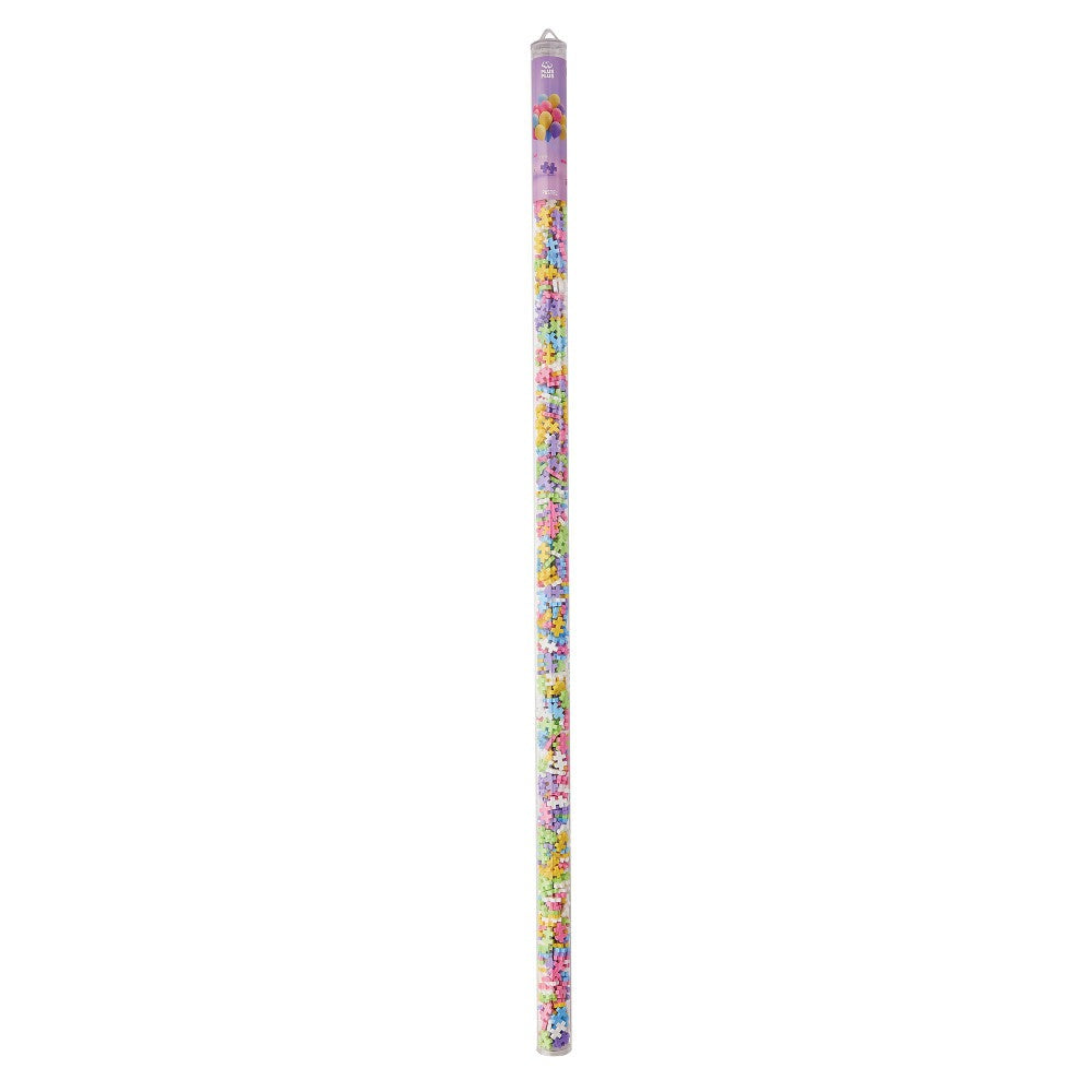 Plus-Plus Super Tube - Pastel Mix Construction Set - 500 Pieces