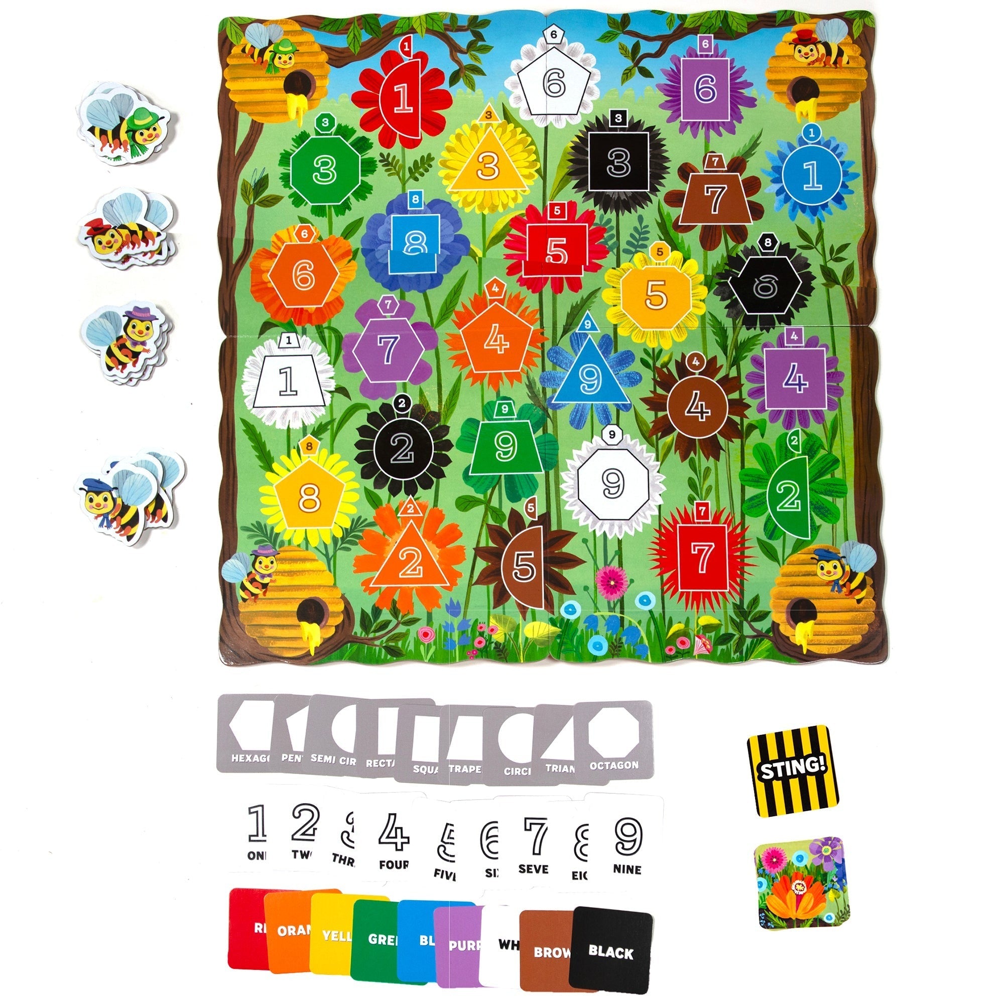eeBoo Bouncy Bees Shaped Strategy Board Game