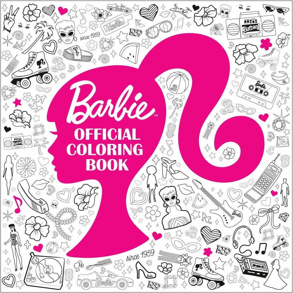 Barbie Decades of Fashion Official Coloring Book