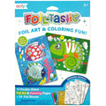 OOLY Awesome Animals Foil Art & Coloring Set - 12 Double-Sided Pages