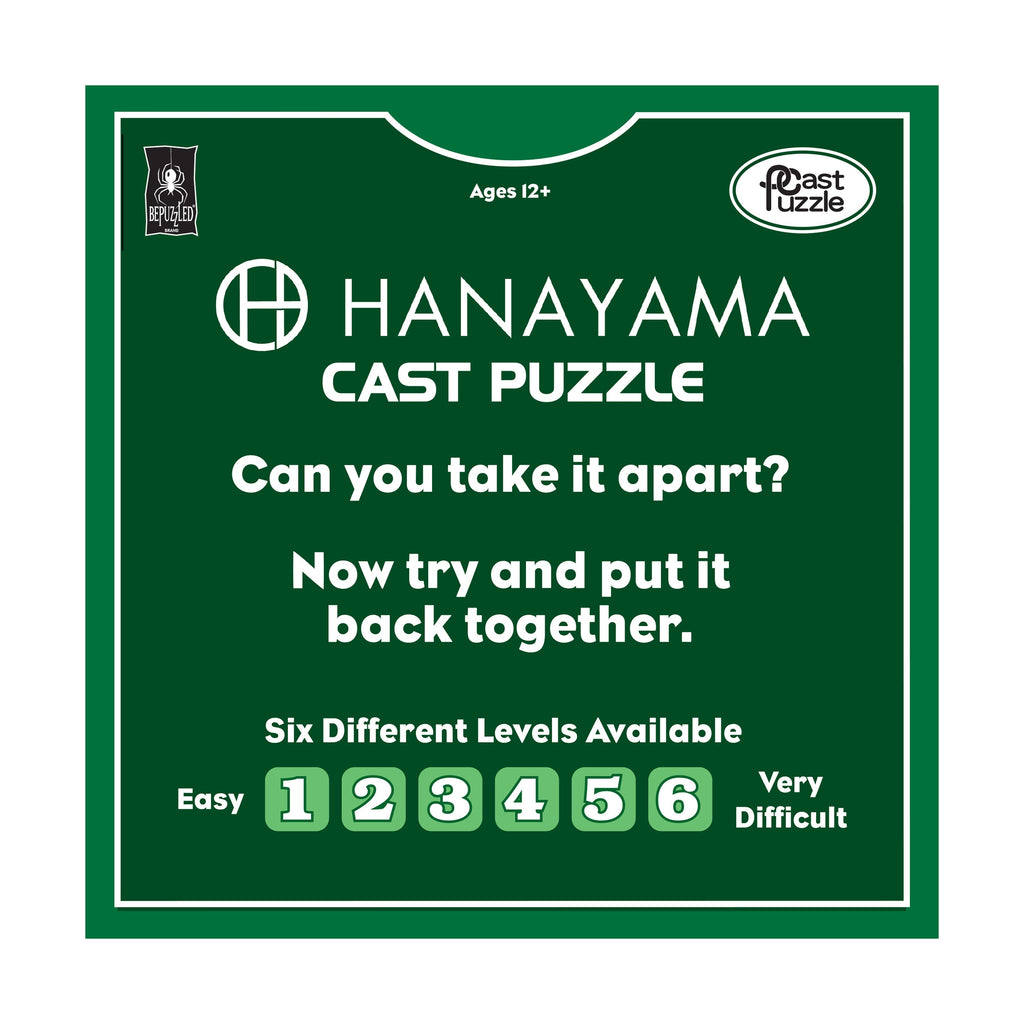 Hanayama Level 3 Cast Puzzle - Hex Brain Teaser